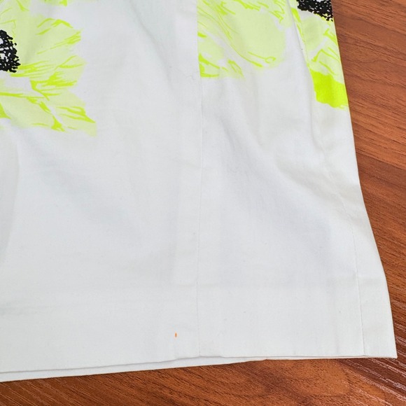 French Connection‎ Floral Print Sleeveless Sheath Pencil Dress Sz 6 Yellow Green - Picture 11 of 13